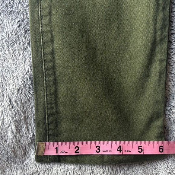 Wit & Wisdom Logan High Waist Ankle Slim Straight Leg Pants Celadon Size 0 NWT - Picture 10 of 11